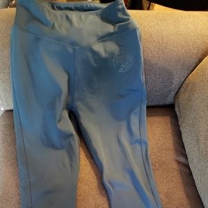 Dark teal Gym Shark/Gold's Gym leggings